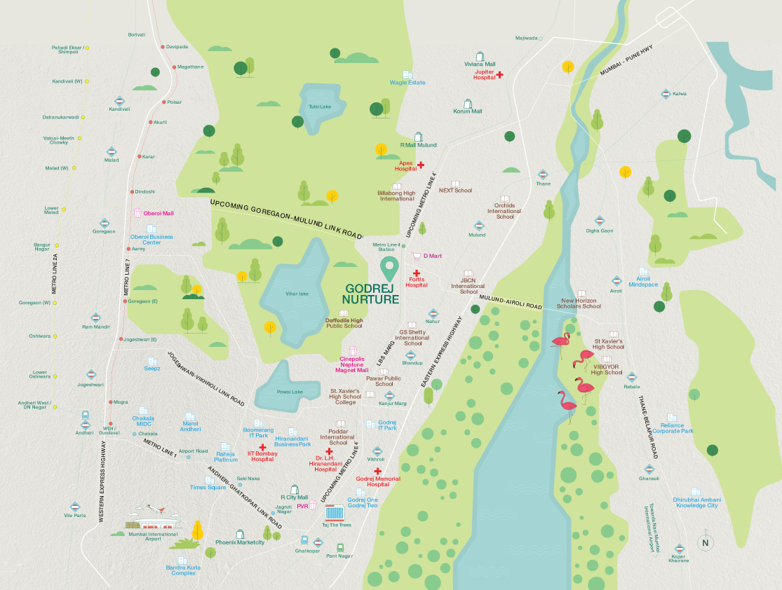 Godrej Nurture Location Map